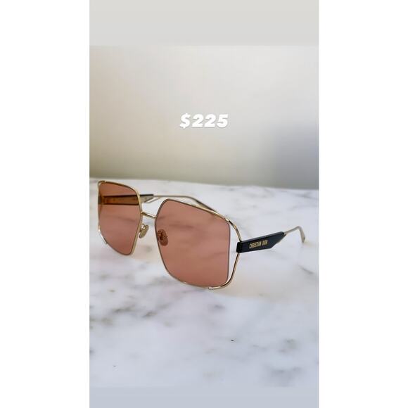 Dior ArchiDior S1U Oversized Sunglasses in Gold Pink main image 6